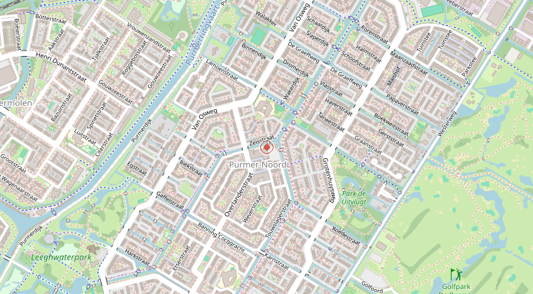 Kaart van de omgeving van de melding