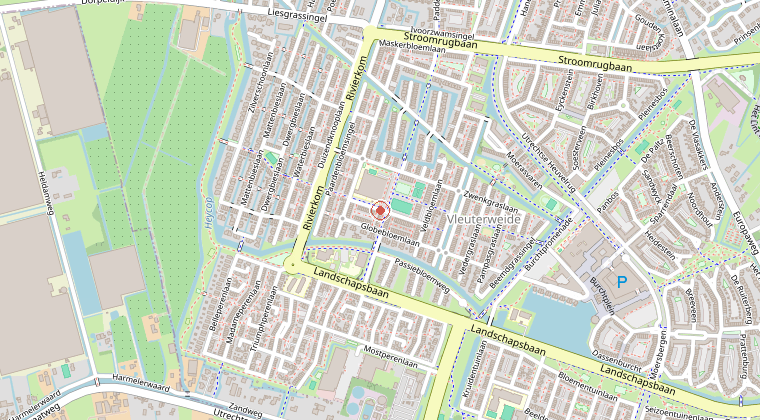 Kaart van de omgeving van de melding