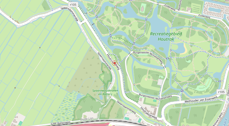 Kaart van de omgeving van de melding