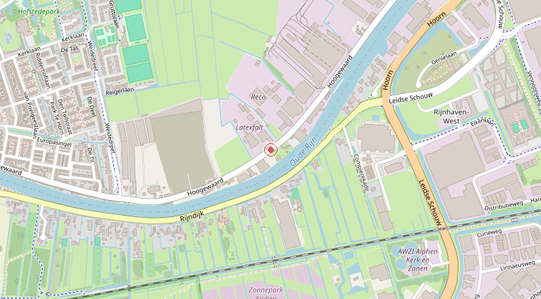 Kaart van de omgeving van de melding