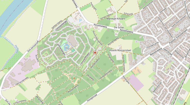 Kaart van de omgeving van de melding