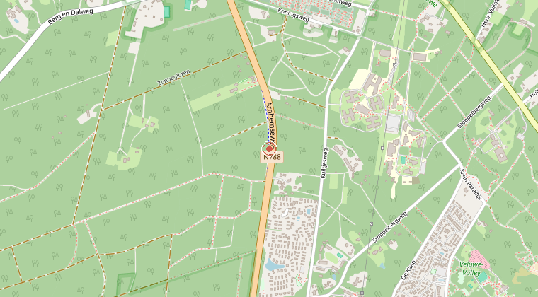 Kaart van de omgeving van de melding
