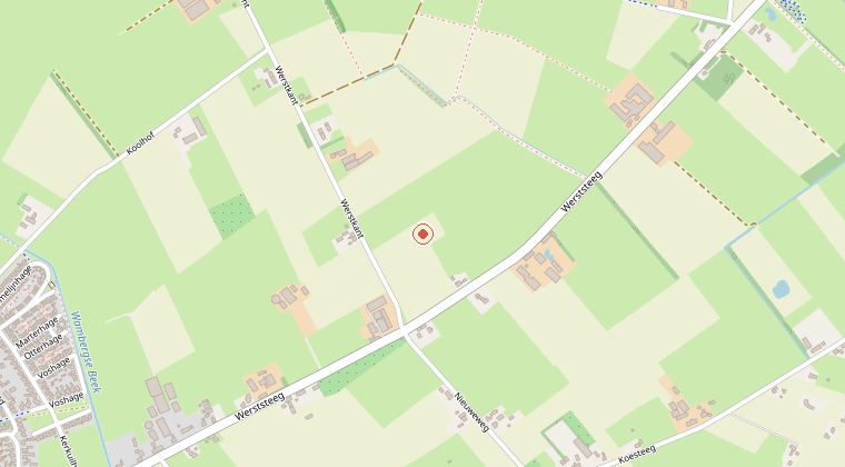 Kaart van de omgeving van de melding