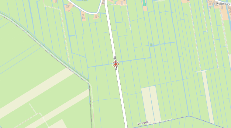 Kaart van de omgeving van de melding