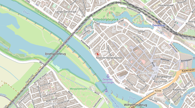 Kaart van de omgeving van de melding