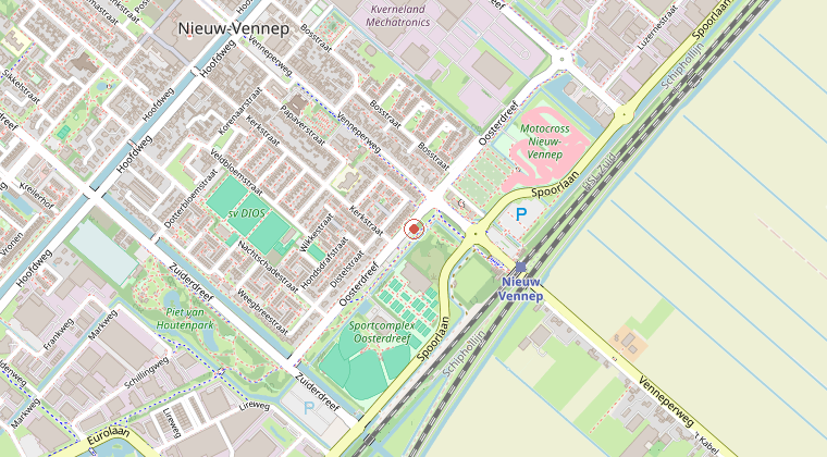 Kaart van de omgeving van de melding
