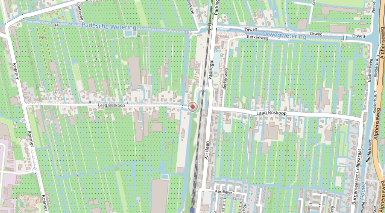 Kaart van de omgeving van de melding