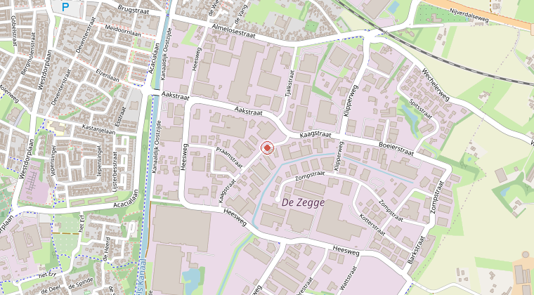 Kaart van de omgeving van de melding