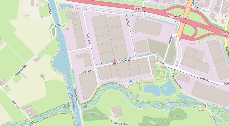 Kaart van de omgeving van de melding