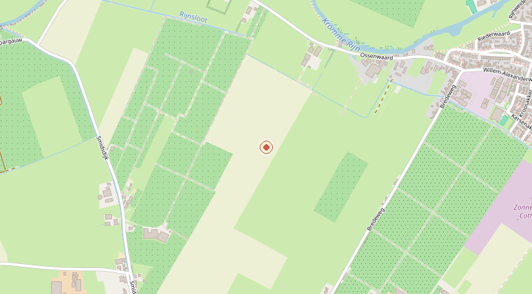Kaart van de omgeving van de melding