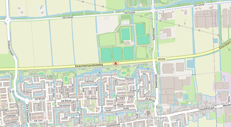 Kaart van de omgeving van de melding