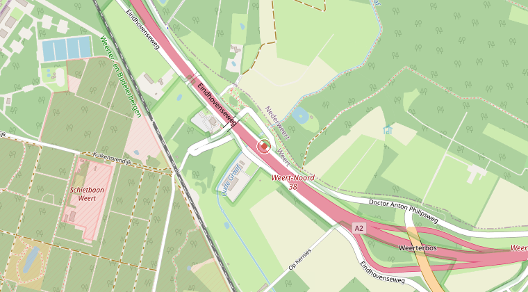 Kaart van de omgeving van de melding