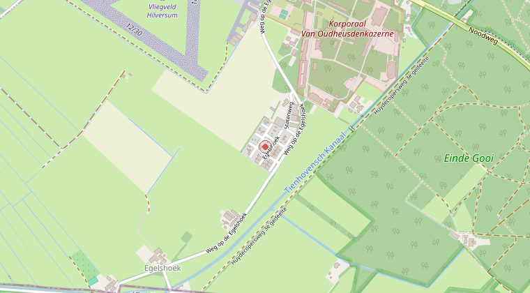 Kaart van de omgeving van de melding