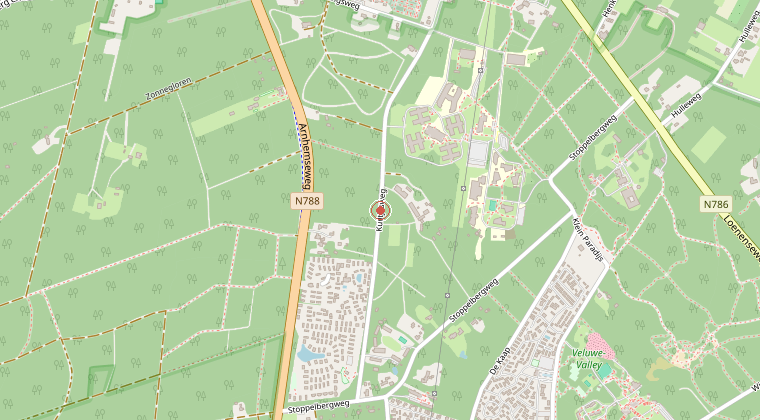 Kaart van de omgeving van de melding