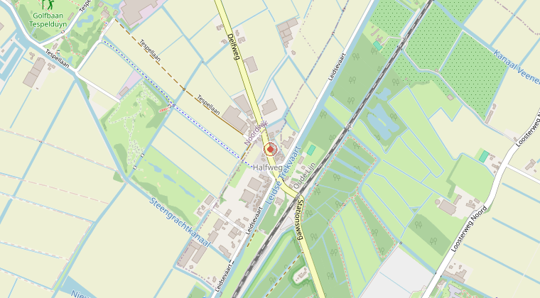 Kaart van de omgeving van de melding
