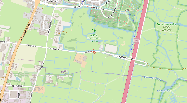 Kaart van de omgeving van de melding