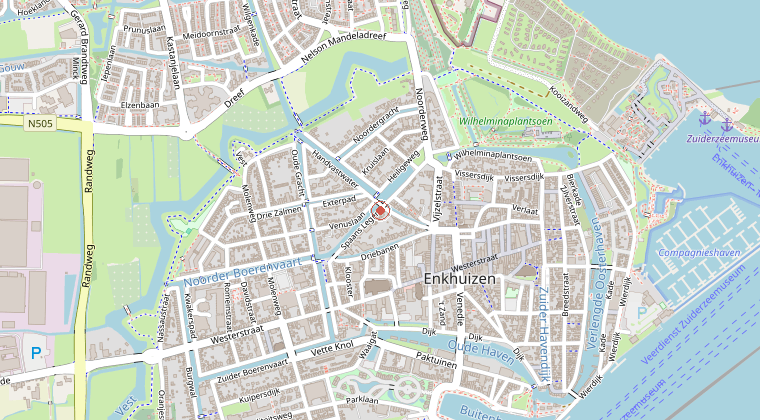 Kaart van de omgeving van de melding