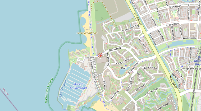 Kaart van de omgeving van de melding