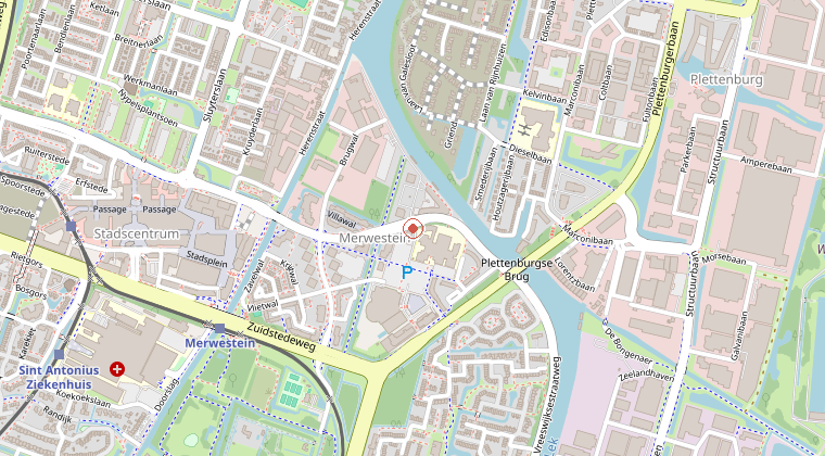 Kaart van de omgeving van de melding