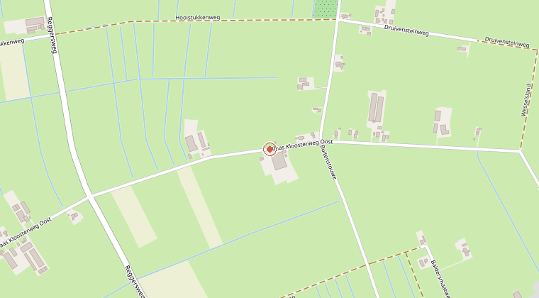 Kaart van de omgeving van de melding