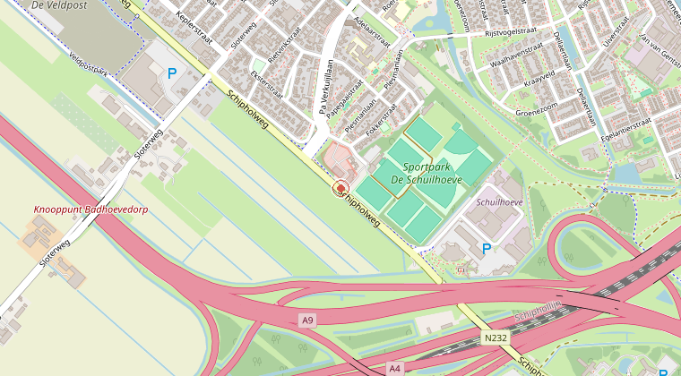 Kaart van de omgeving van de melding