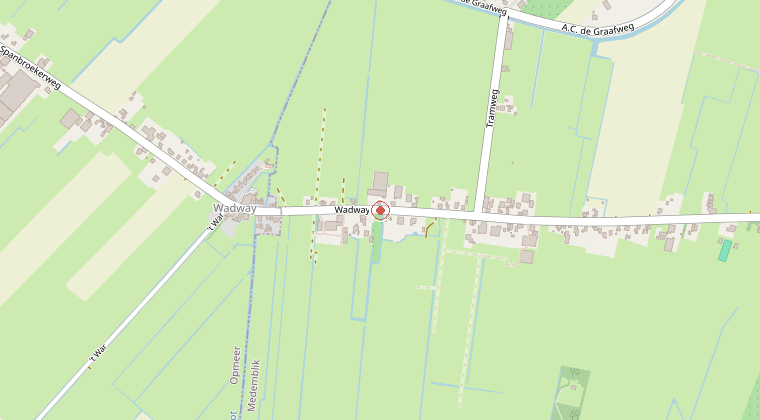 Kaart van de omgeving van de melding