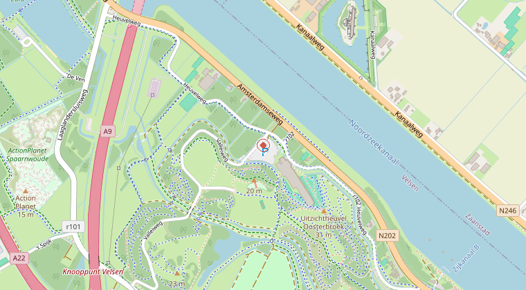 Kaart van de omgeving van de melding