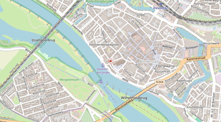Kaart van de omgeving van de melding