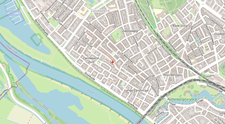 Kaart van de omgeving van de melding