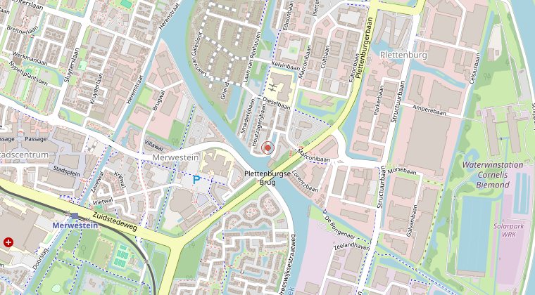 Kaart van de omgeving van de melding