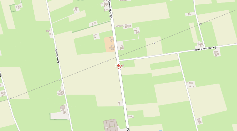 Kaart van de omgeving van de melding