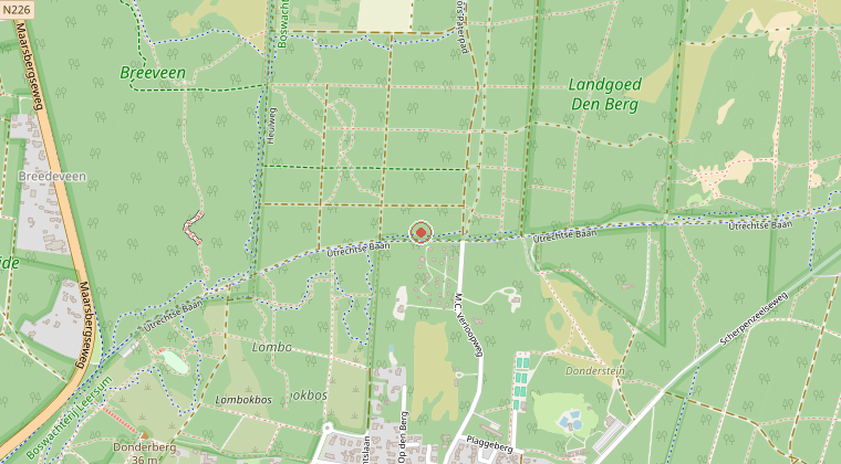 Kaart van de omgeving van de melding