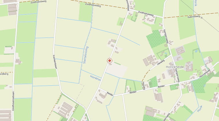 Kaart van de omgeving van de melding