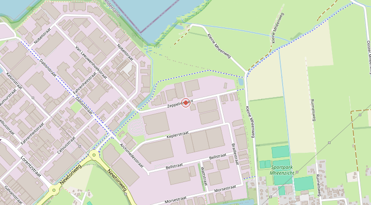 Kaart van de omgeving van de melding