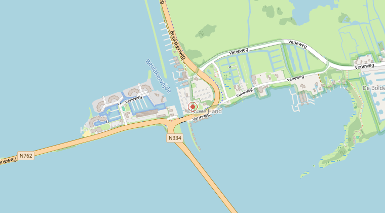 Kaart van de omgeving van de melding