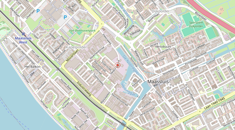 Kaart van de omgeving van de melding