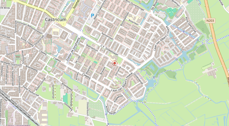 Kaart van de omgeving van de melding