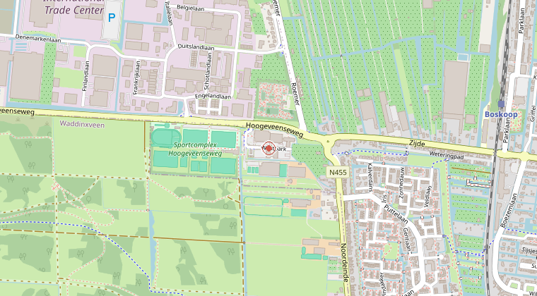 Kaart van de omgeving van de melding