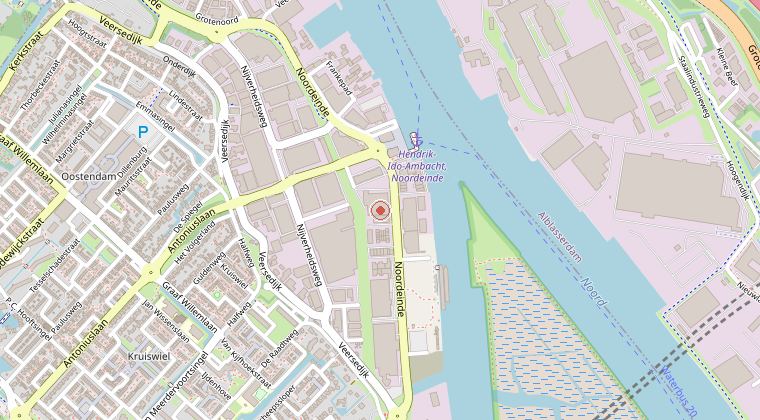 Kaart van de omgeving van de melding