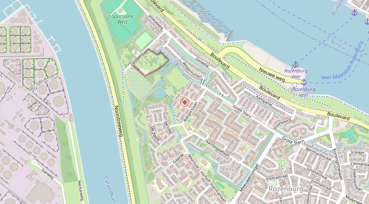 Kaart van de omgeving van de melding