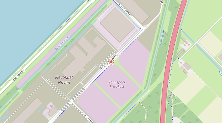 Kaart van de omgeving van de melding