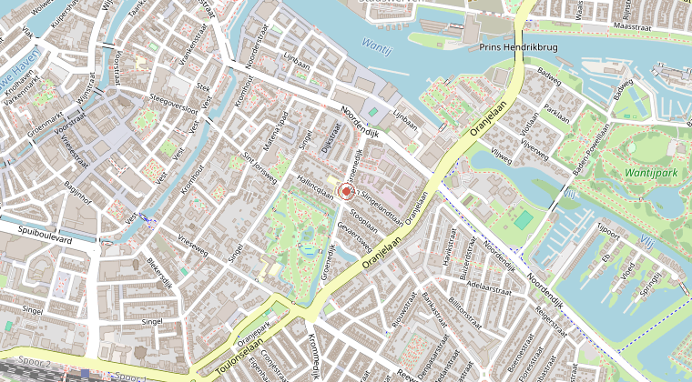 Kaart van de omgeving van de melding