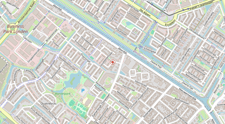 Kaart van de omgeving van de melding
