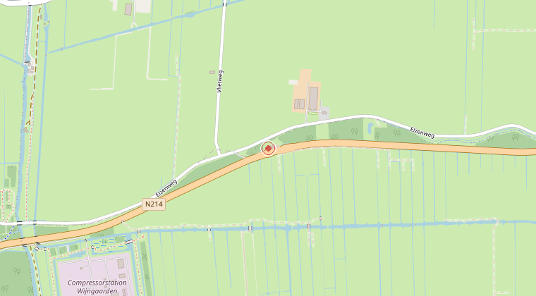 Kaart van de omgeving van de melding