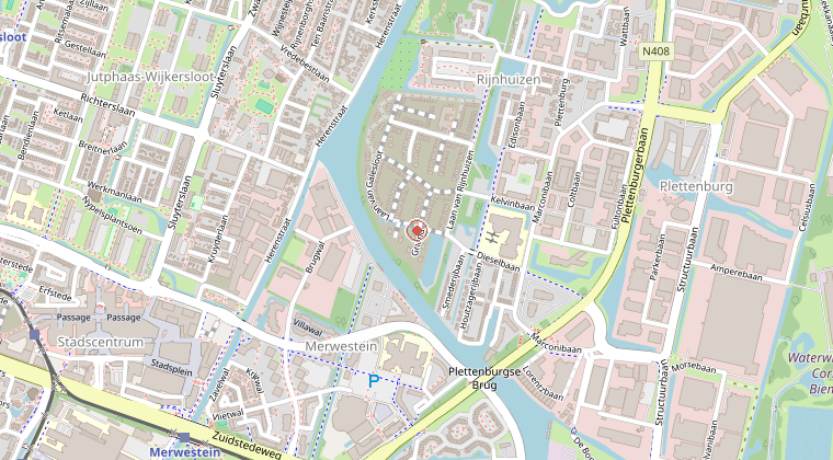 Kaart van de omgeving van de melding
