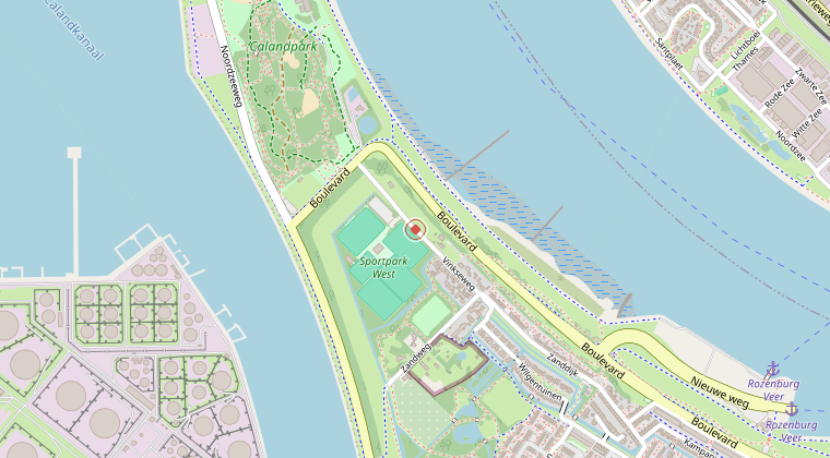 Kaart van de omgeving van de melding