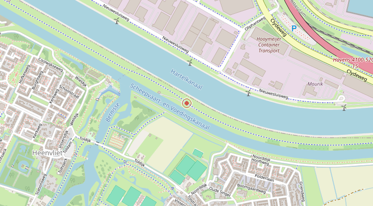 Kaart van de omgeving van de melding
