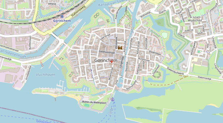 Kaart van de omgeving van de melding