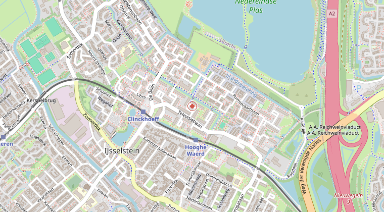 Kaart van de omgeving van de melding