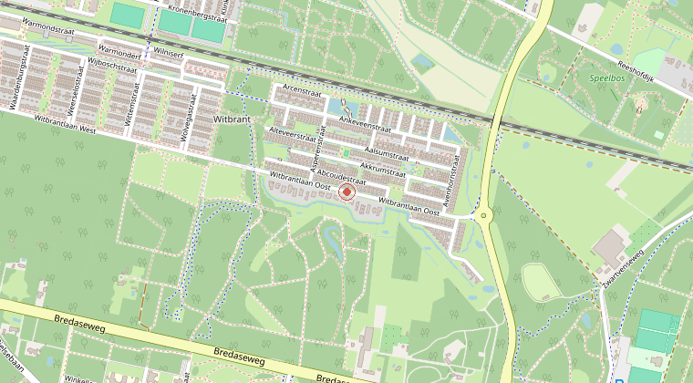 Kaart van de omgeving van de melding